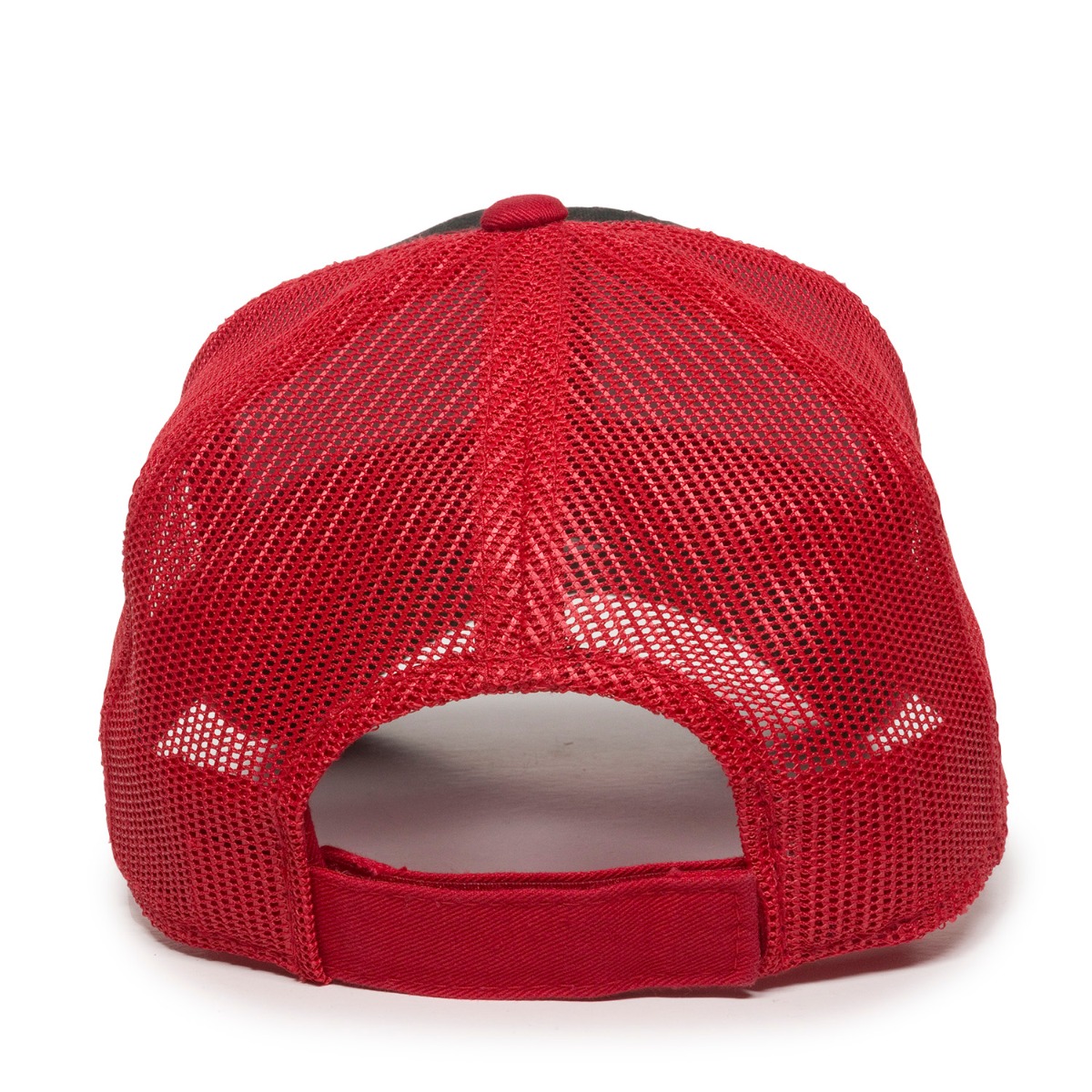 Garment Washed Trucker Hat w/Mesh Back 2
