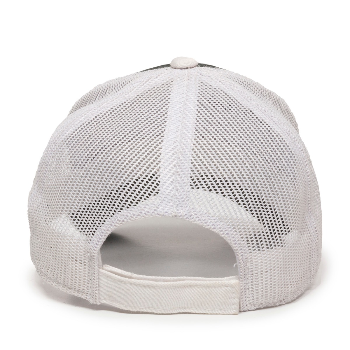 Garment Washed Trucker Hat w/Mesh Back 2