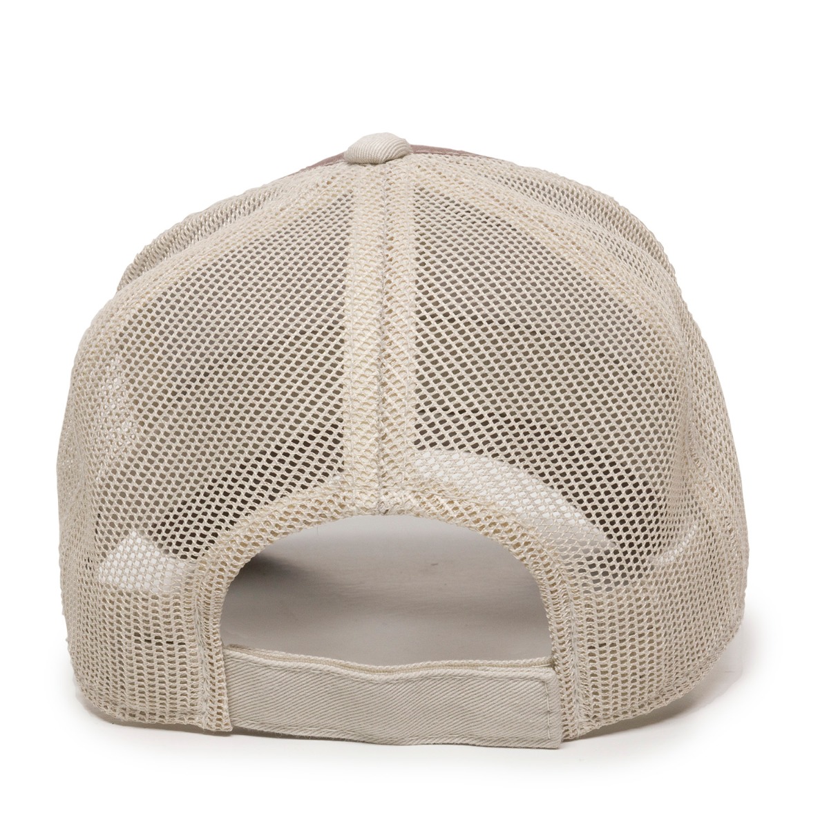 Garment Washed Trucker Hat w/Mesh Back 2