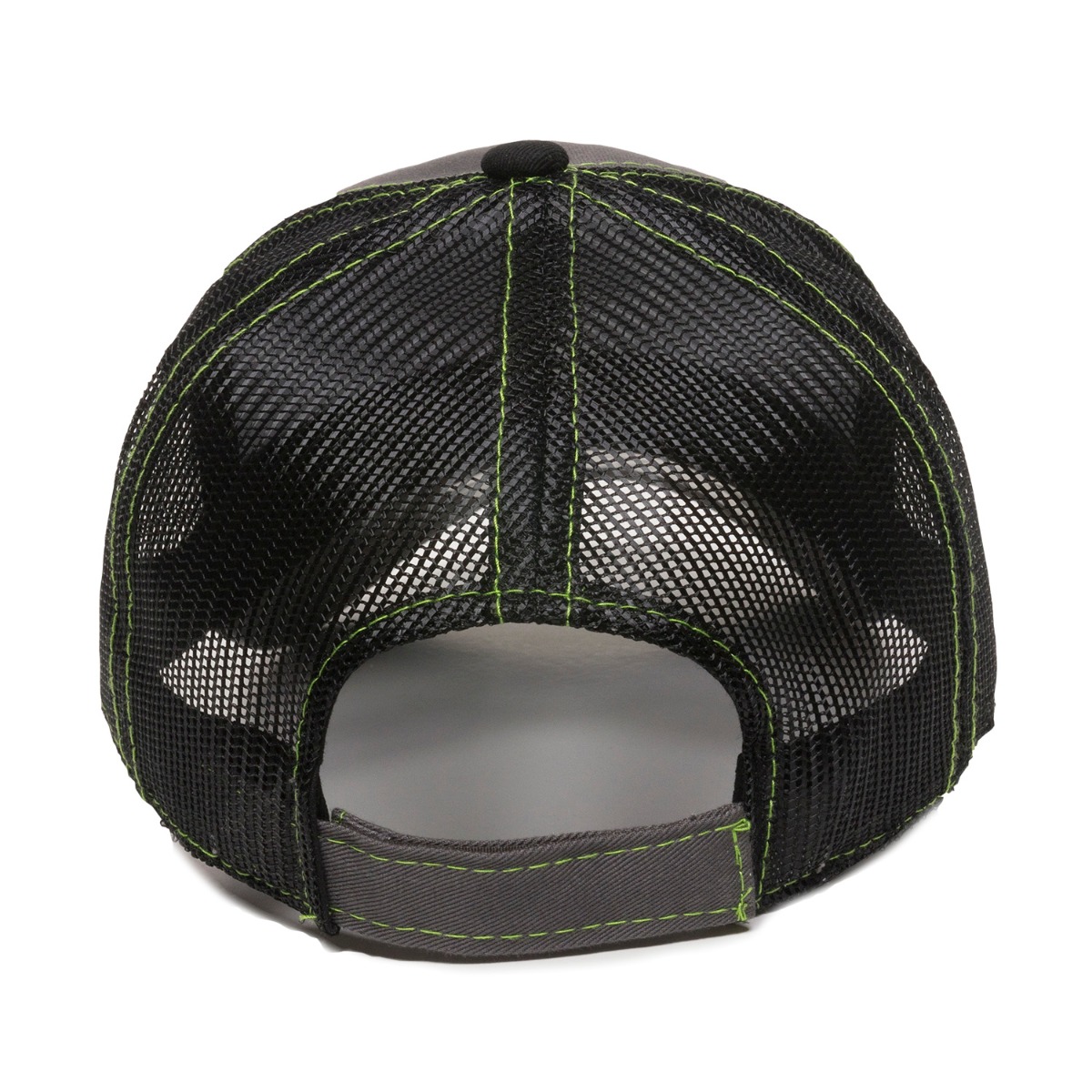 Garment Washed Trucker Hat w/Mesh Back 2