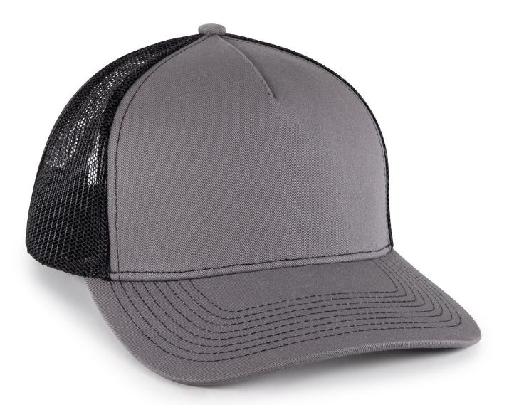 Premium Structured 5-Panel Trucker Hat w/Mesh Back 1