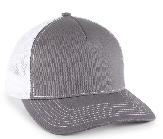 Premium Structured 5-Panel Trucker Hat w/Mesh Back 1
