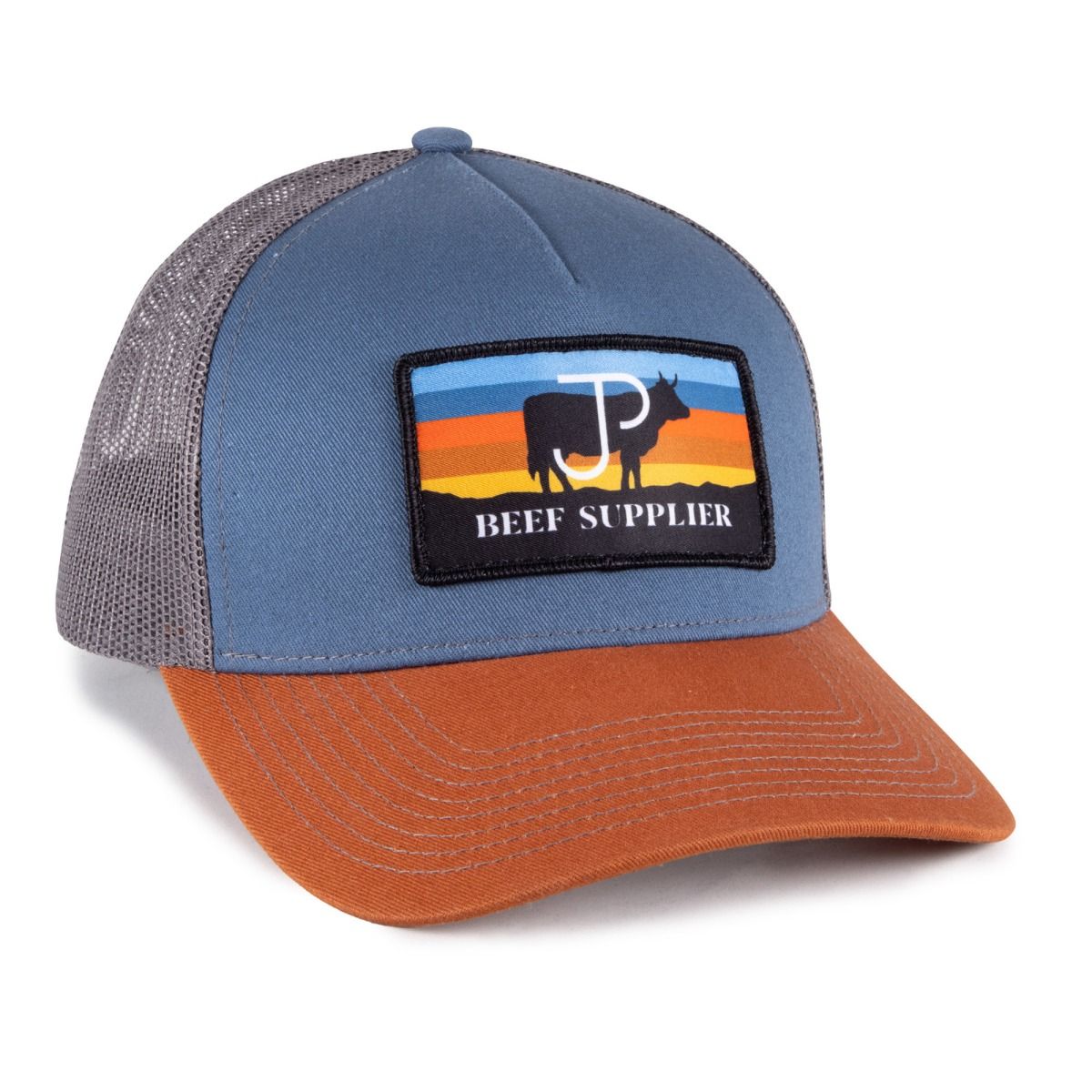 Premium Structured 5-Panel Trucker Hat w/Mesh Back 1