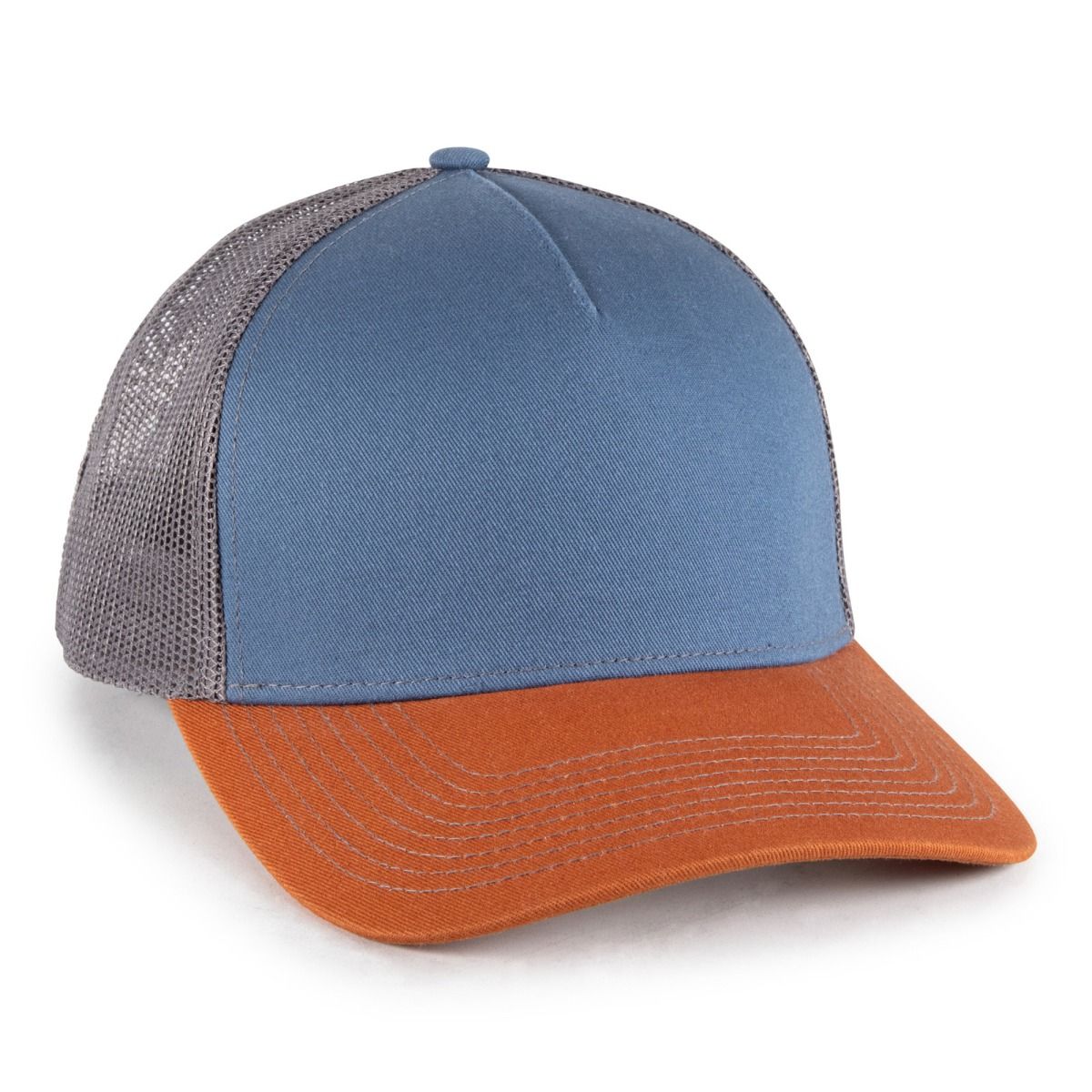Premium Structured 5-Panel Trucker Hat w/Mesh Back 1