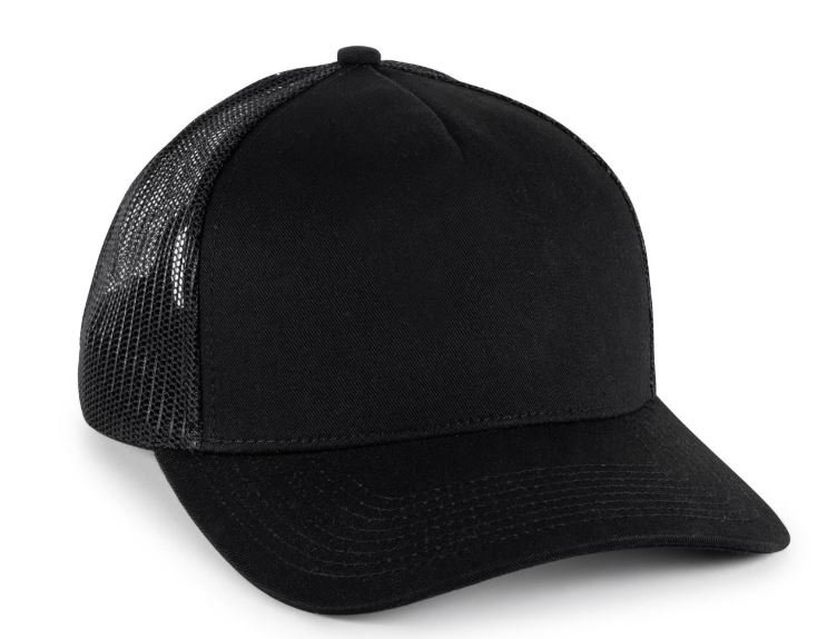 Premium Structured 5-Panel Trucker Hat w/Mesh Back 1