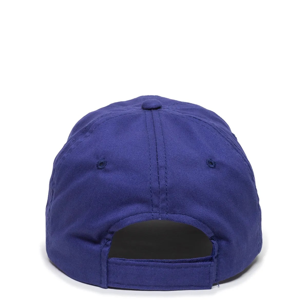 Unstructured Brushed Twill Cap w/Solid Back & Hook & Loop Closure 2