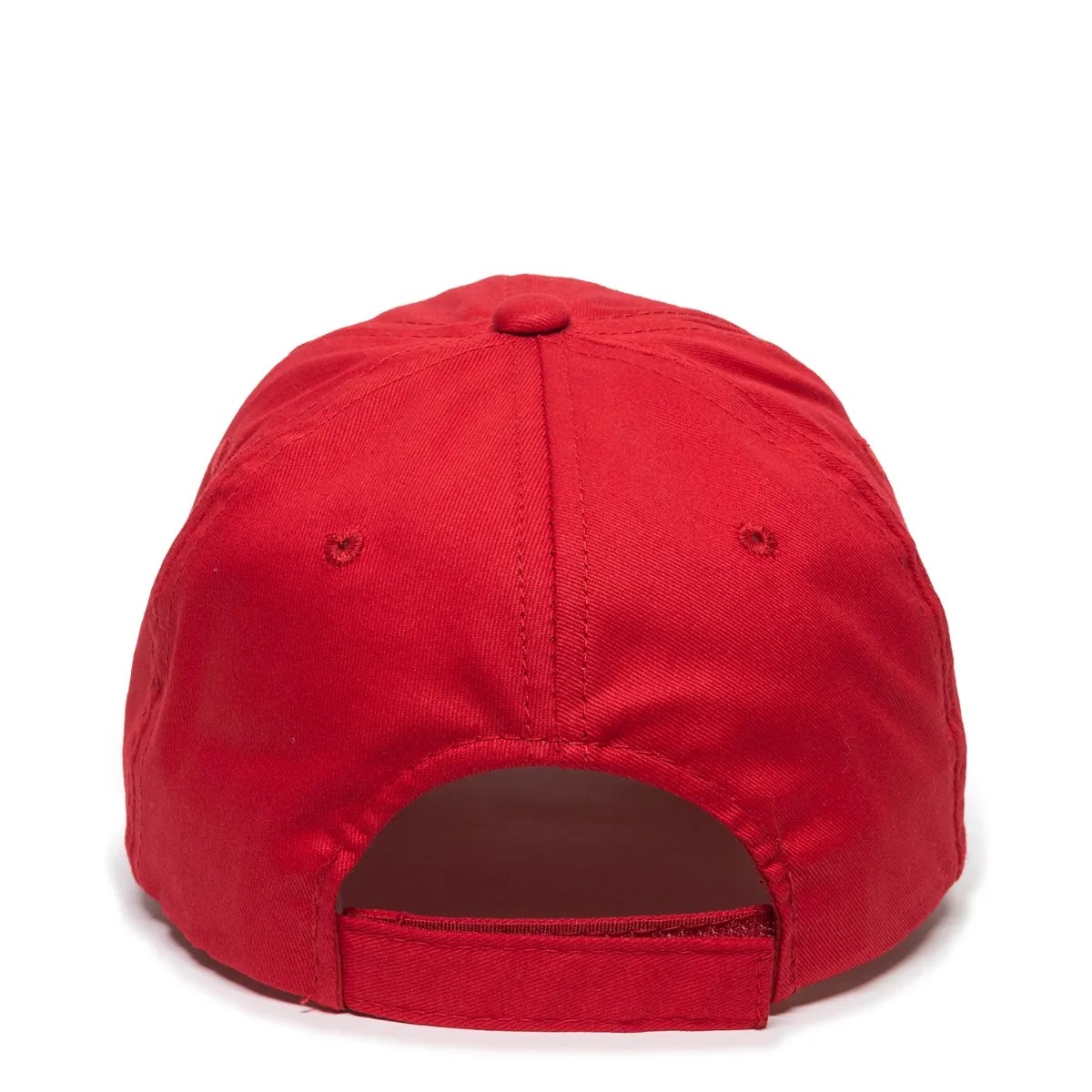 Unstructured Brushed Twill Cap w/Solid Back & Hook & Loop Closure 2