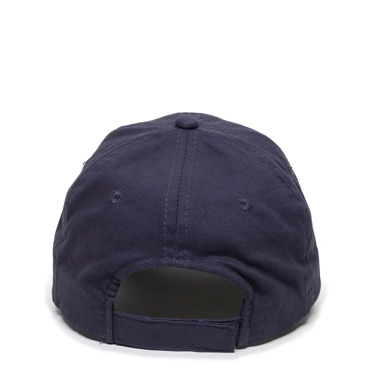 Unstructured Brushed Twill Cap w/Solid Back & Hook & Loop Closure 2