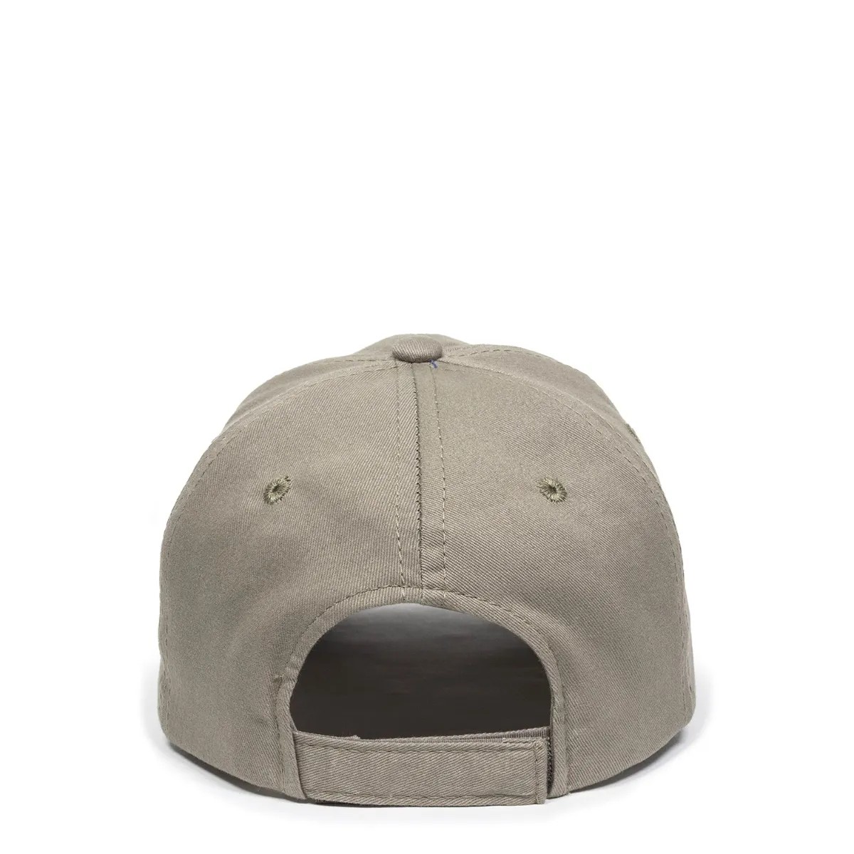 Unstructured Brushed Twill Cap w/Solid Back & Hook & Loop Closure 2