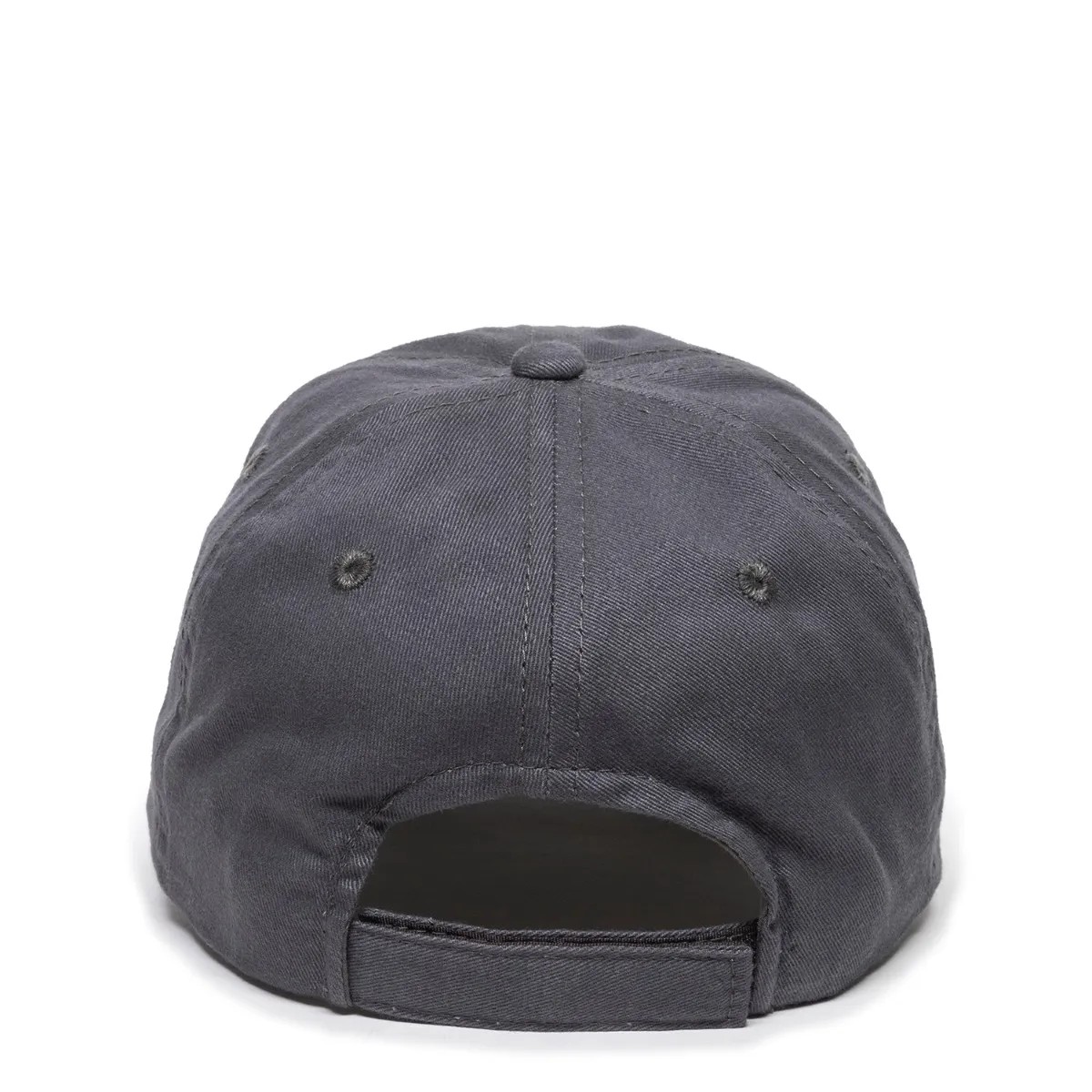 Unstructured Brushed Twill Cap w/Solid Back & Hook & Loop Closure 2