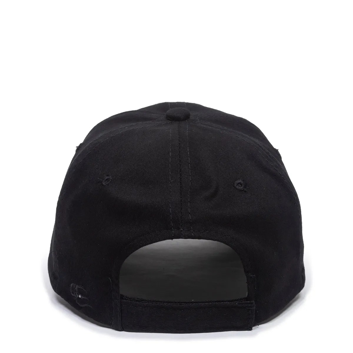 Unstructured Brushed Twill Cap w/Solid Back & Hook & Loop Closure 2