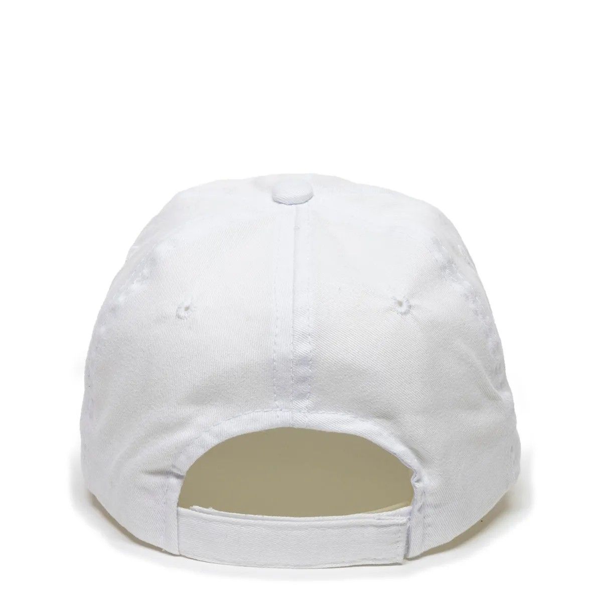 Unstructured Brushed Twill Cap w/Solid Back & Hook & Loop Closure 2