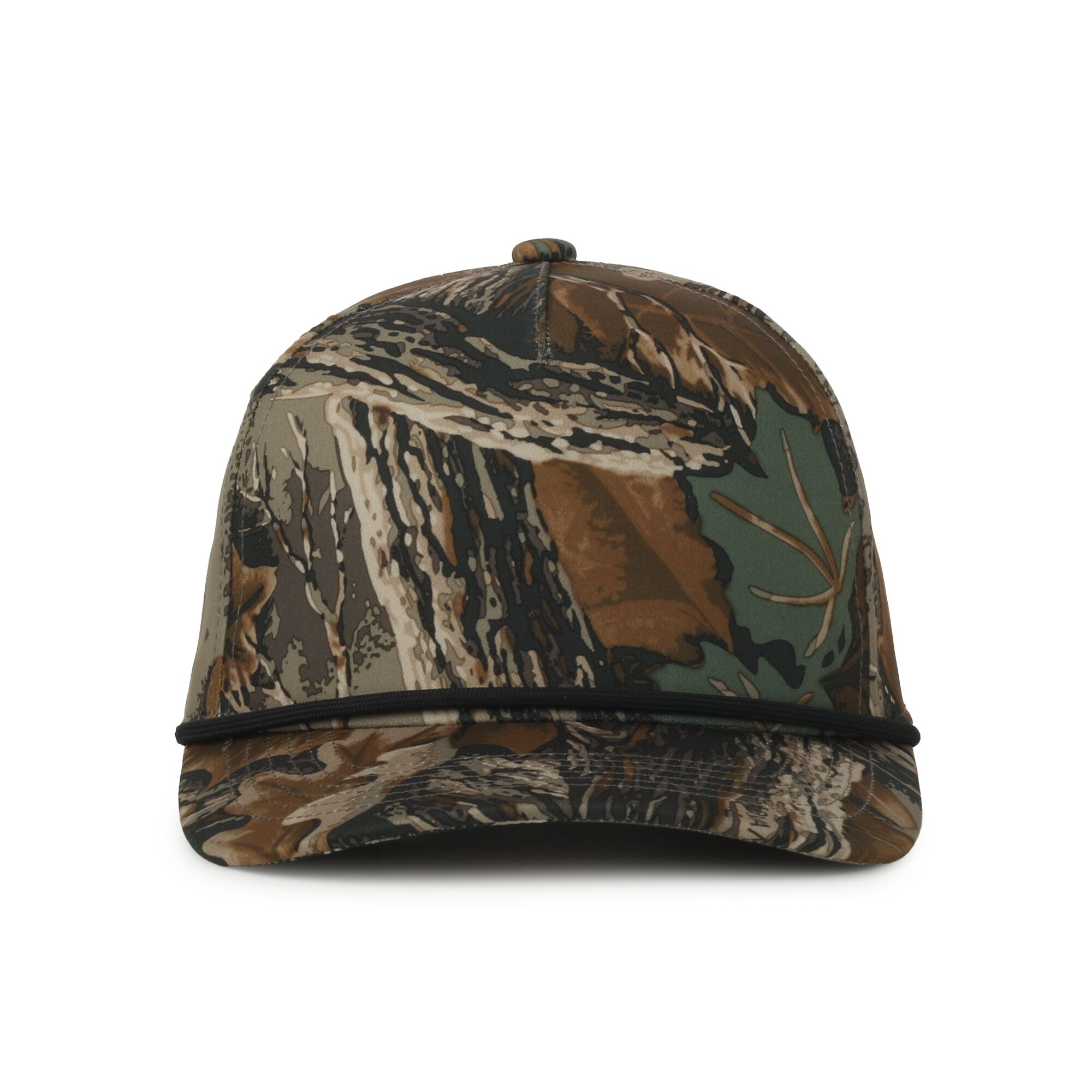 Camo Performance 5-Panel Cap w/Cord 1