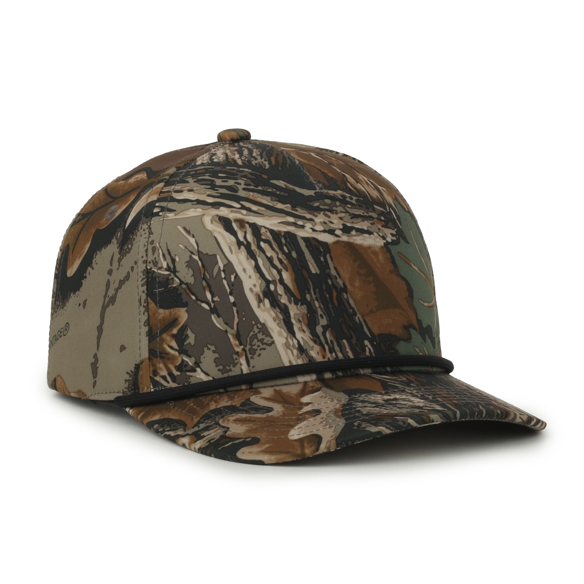 Camo Performance 5-Panel Cap w/Cord 1