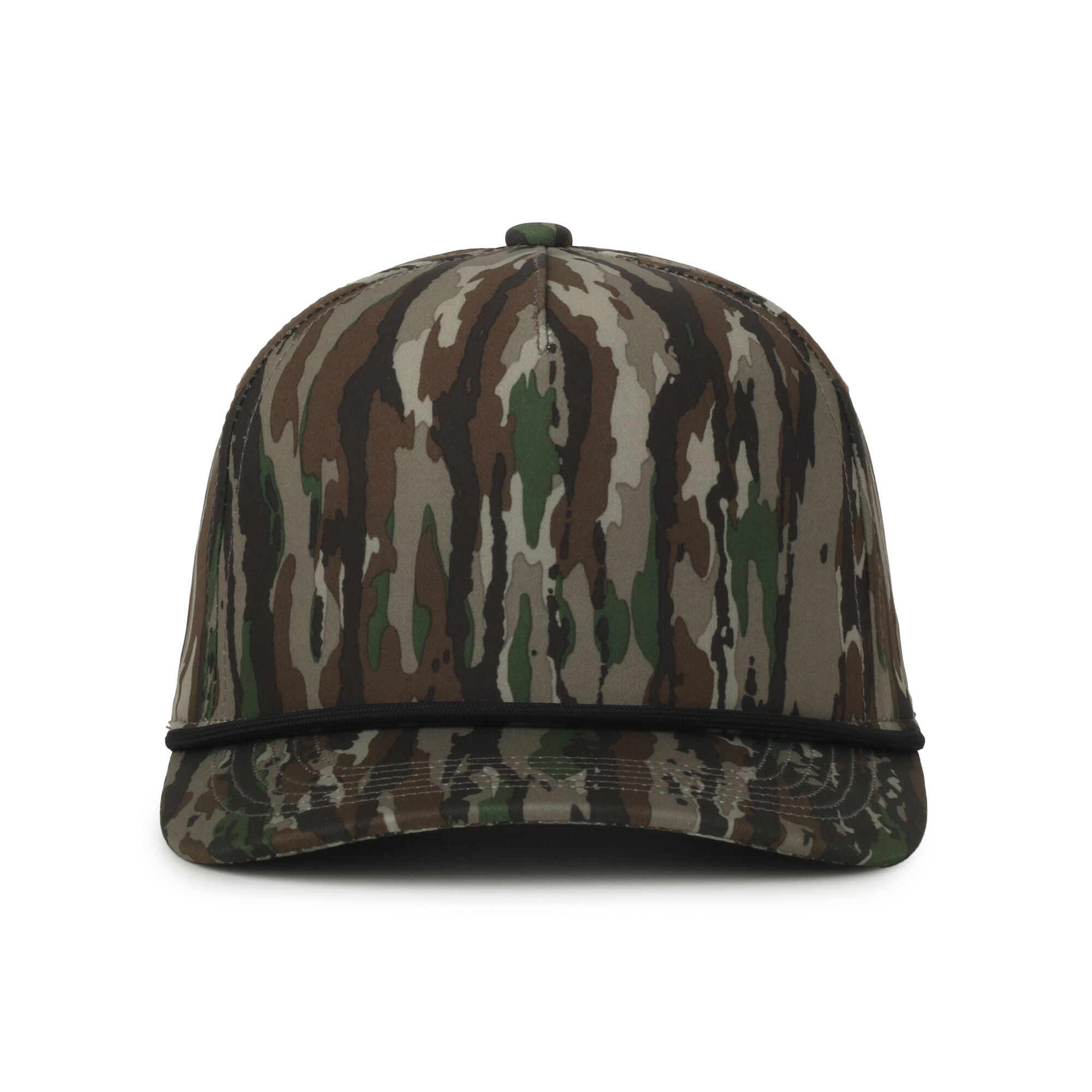 Camo Performance 5-Panel Cap w/Cord 1