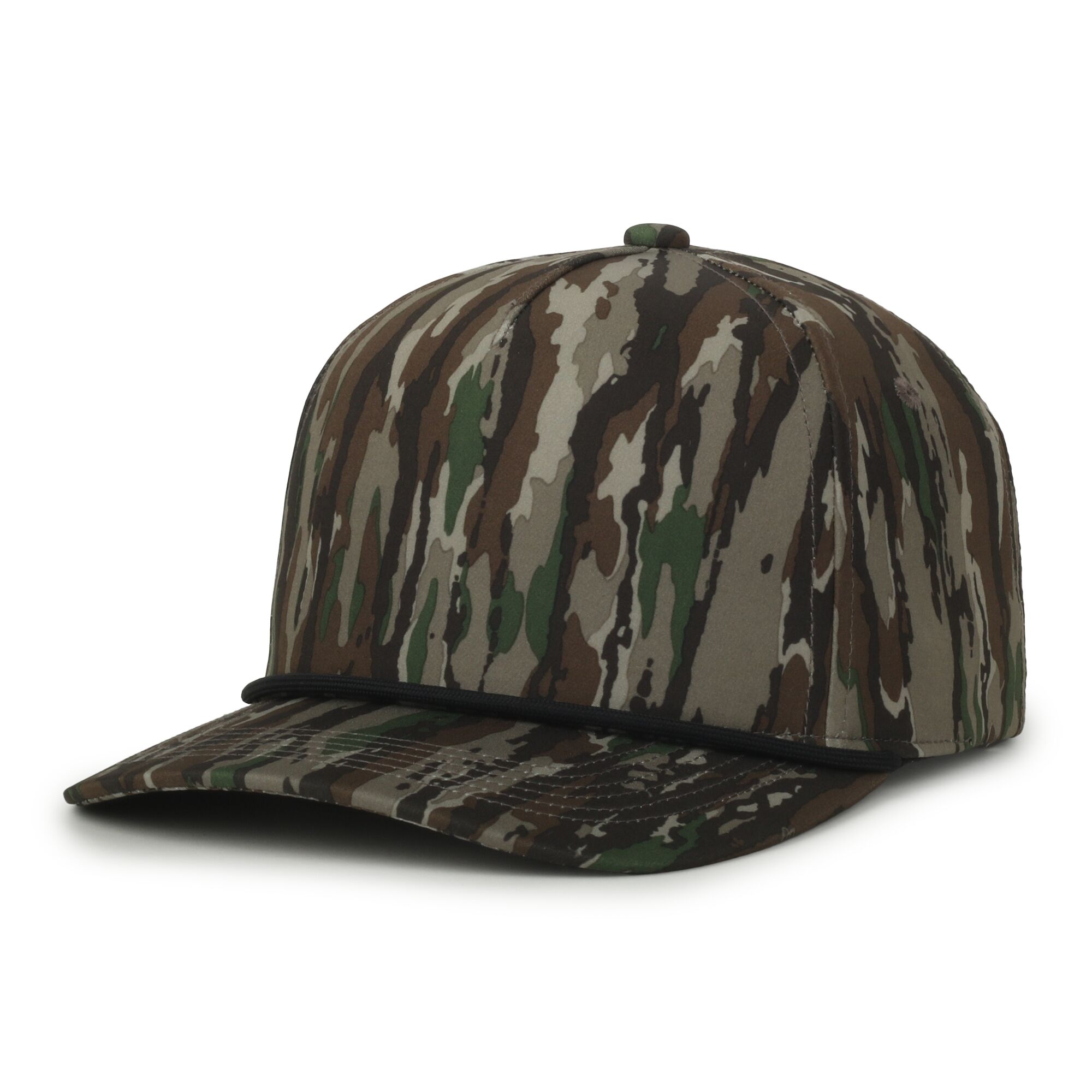 Camo Performance 5-Panel Cap w/Cord 1