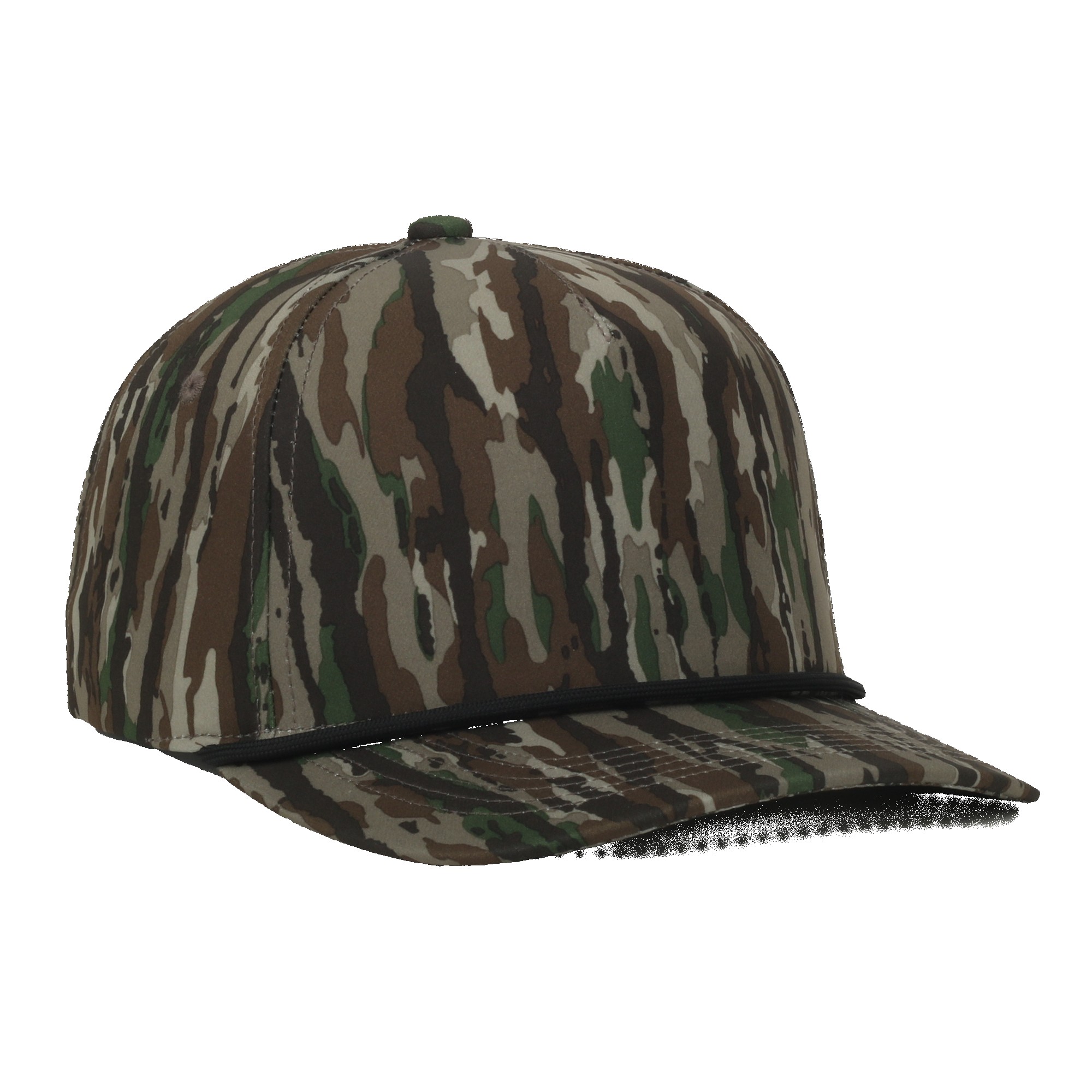 Camo Performance 5-Panel Cap w/Cord 1
