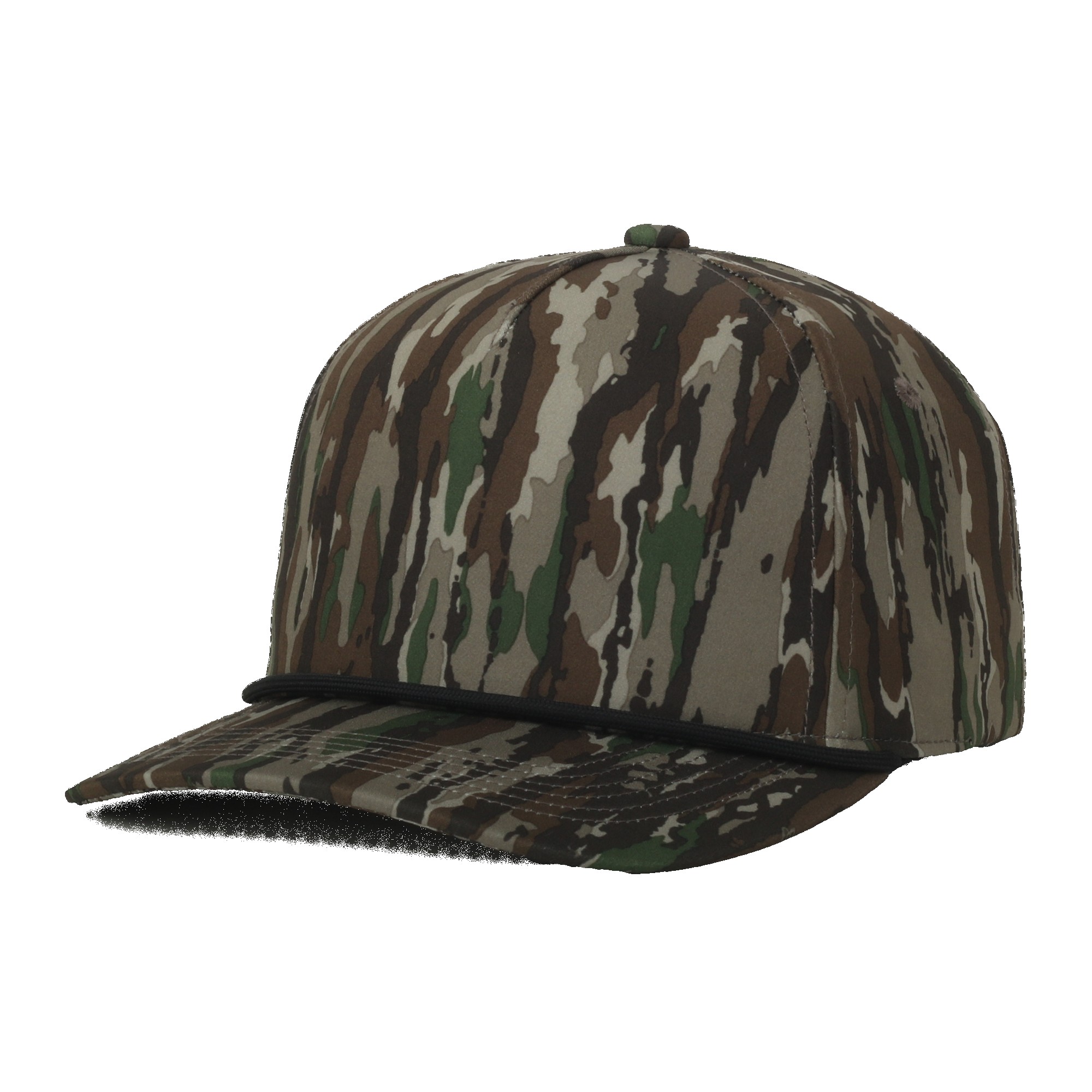 Camo Performance 5-Panel Cap w/Cord 1