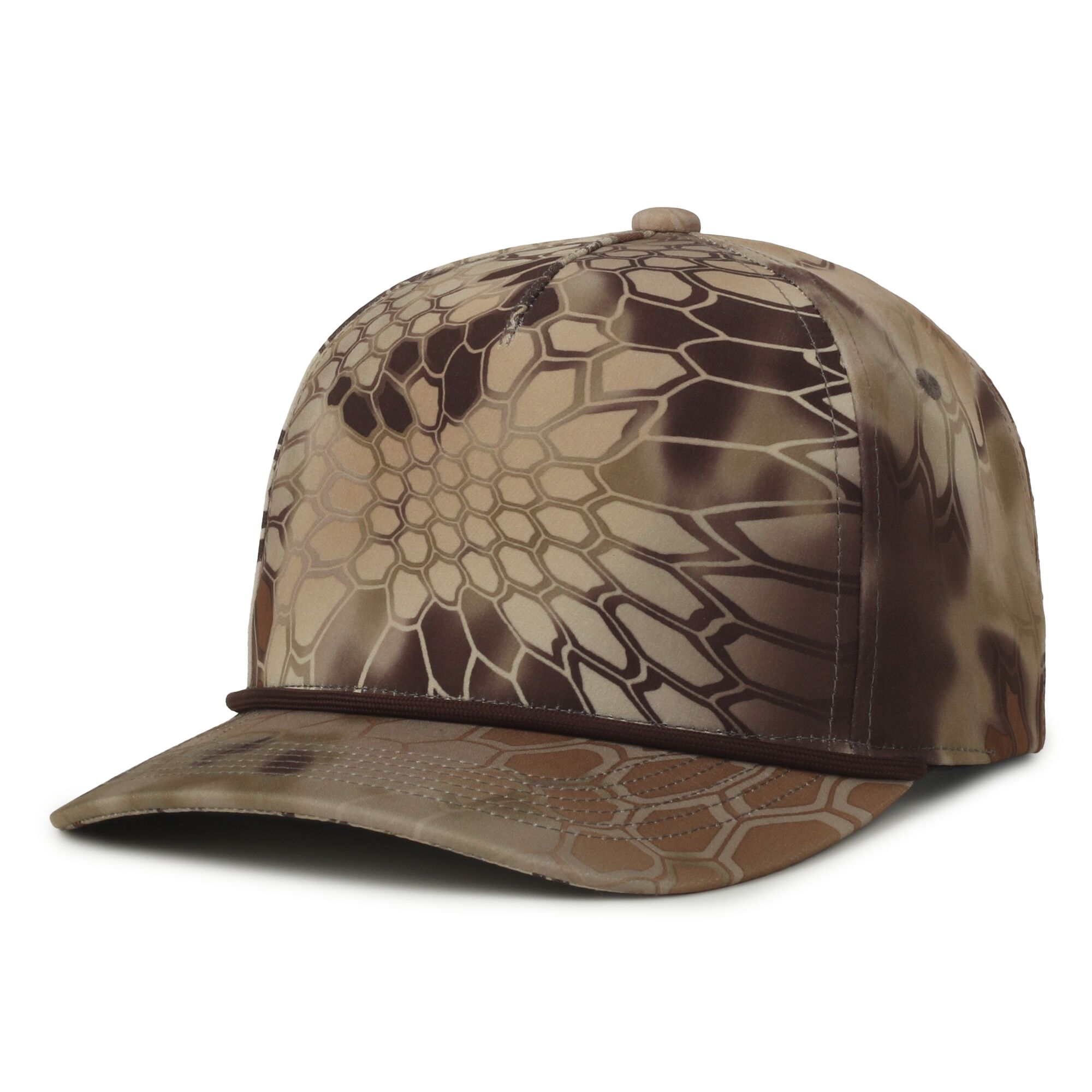 Camo Performance 5-Panel Cap w/Cord 1