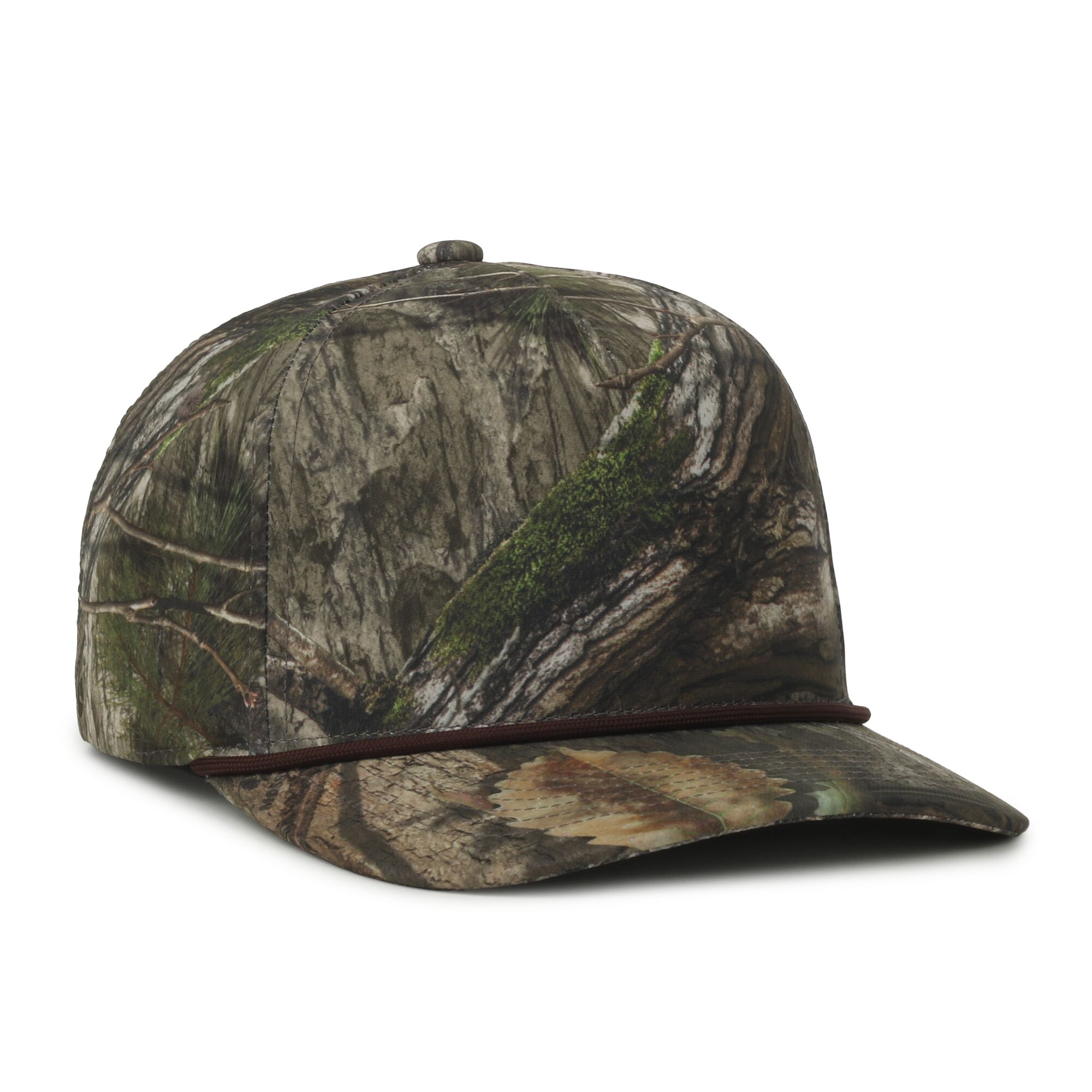 Camo Performance 5-Panel Cap w/Cord 1