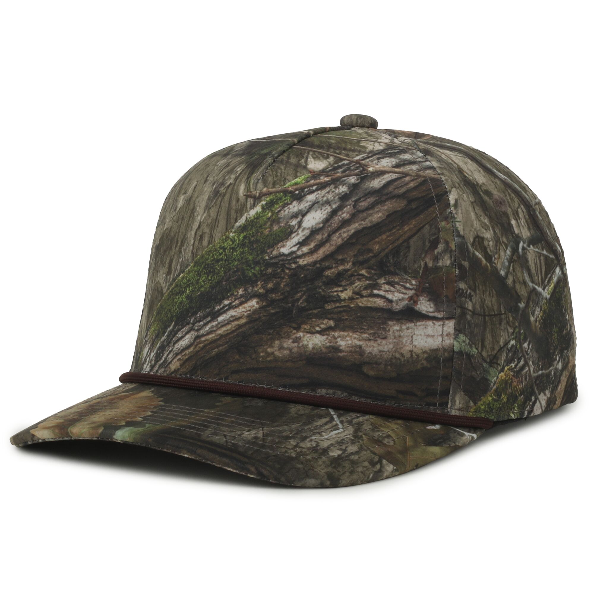 Camo Performance 5-Panel Cap w/Cord 1