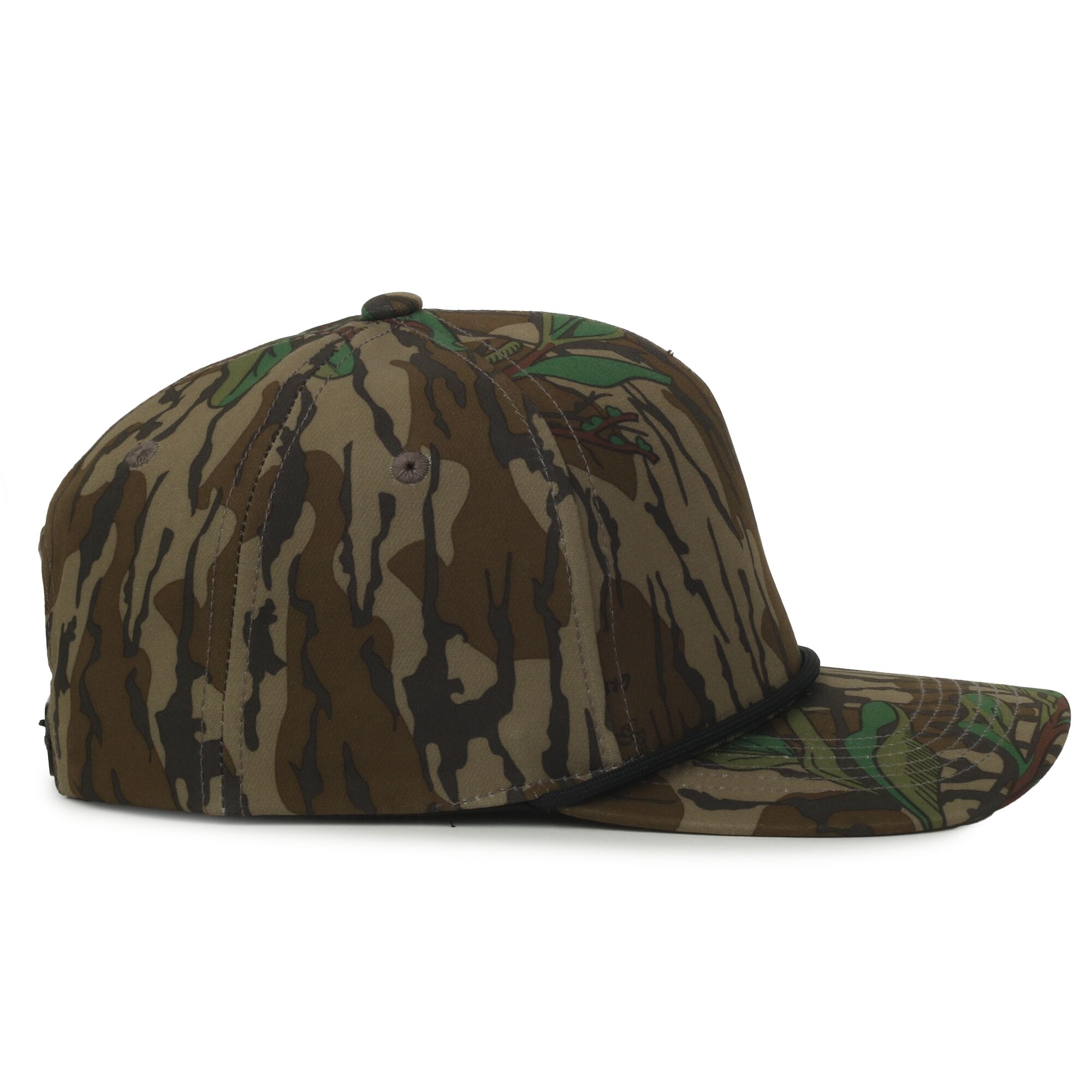 Camo Performance 5-Panel Cap w/Cord 1