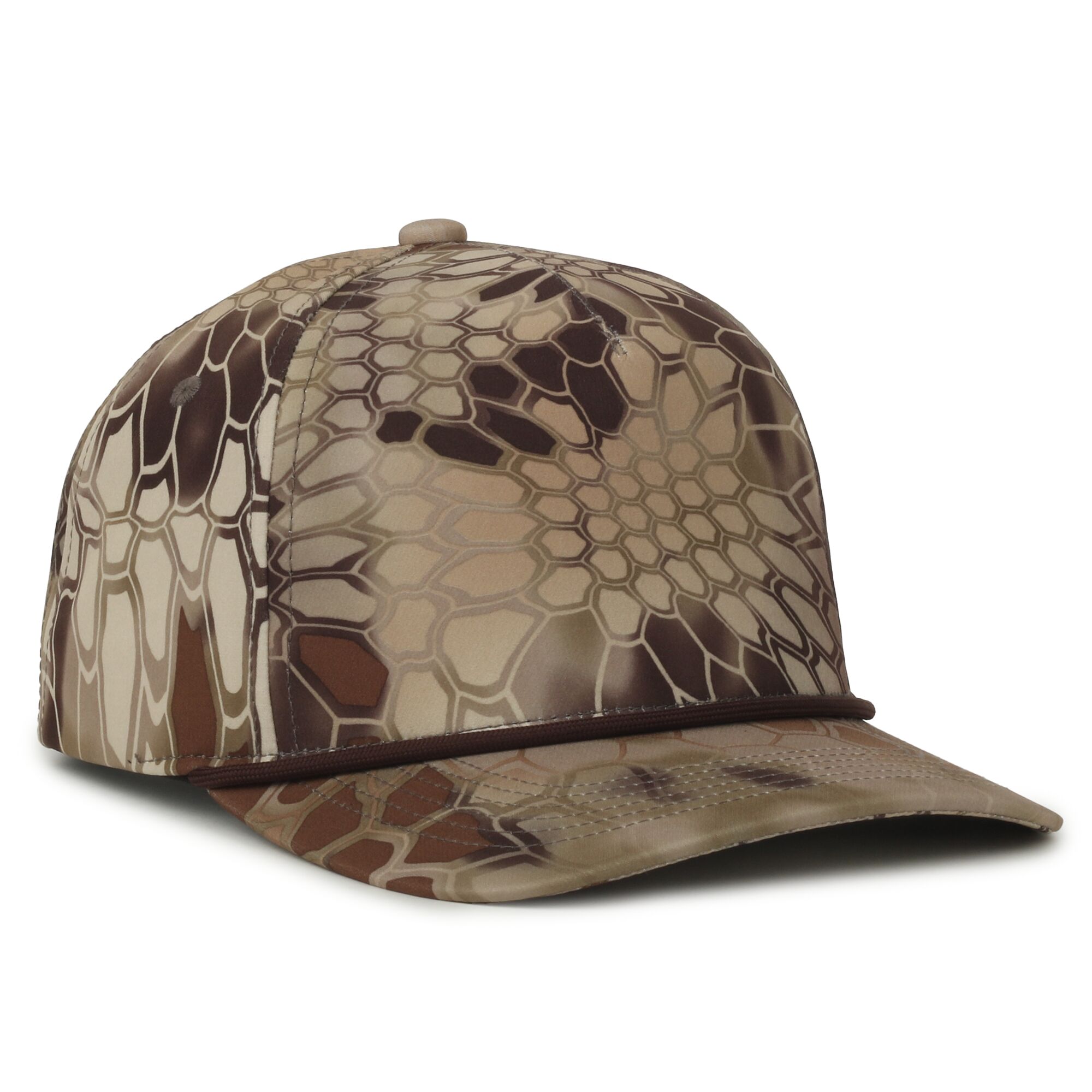 Camo Performance 5-Panel Cap w/Cord 1