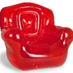 Red Inflatable Chair (41"W x 38"H x 35"D) 1 Red Inflatable Chair (41"W x 38"H x 35"D) 1