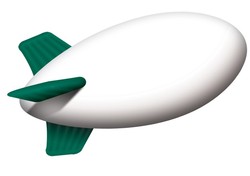 Helium Inflatable Blimp, Full-Digital Imprint - 17' 1 Helium Inflatable Blimp, Full-Digital Imprint - 17' 1