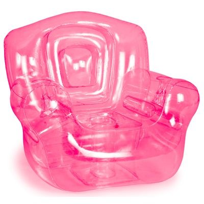 Pink Inflatable Chair (41″W x 38″H x 35″D) – Branded Items