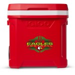 60 Qt. Igloo® Profile II Roller Cooler - Red Star 60 Qt. Igloo® Profile II Roller Cooler - Red Star