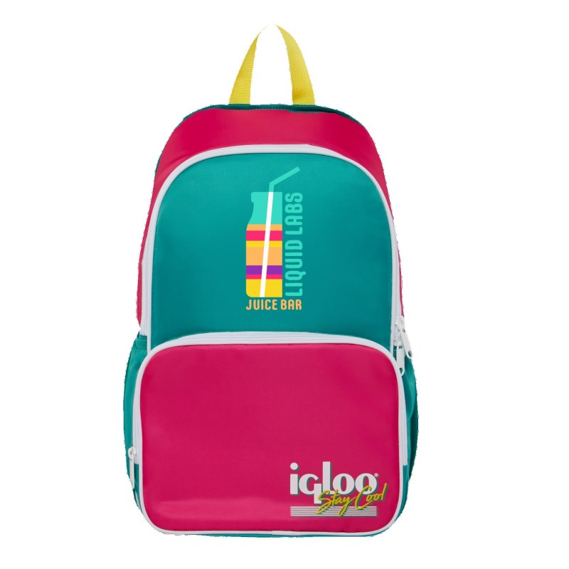 Igloo® Retro Backpack Cooler Bag (Dark Jade and Magenta/Livewire Yellow) 1 Igloo® Retro Backpack Cooler Bag (Dark Jade and Magenta/Livewire Yellow) 1