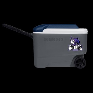 40 Qt. Igloo® Maxcold Roller Cooler (Carbonite/Aegean Sea) 1 40 Qt. Igloo® Maxcold Roller Cooler (Carbonite/Aegean Sea) 1