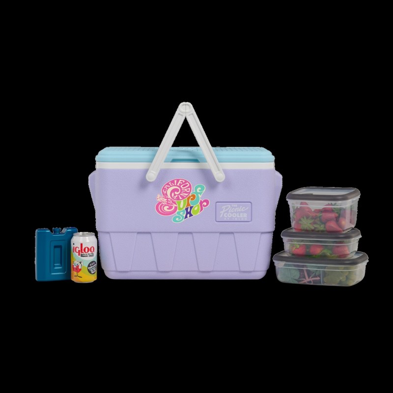 25 Qt. Igloo® Retro Picnic Basket Cooler 1 25 Qt. Igloo® Retro Picnic Basket Cooler 1
