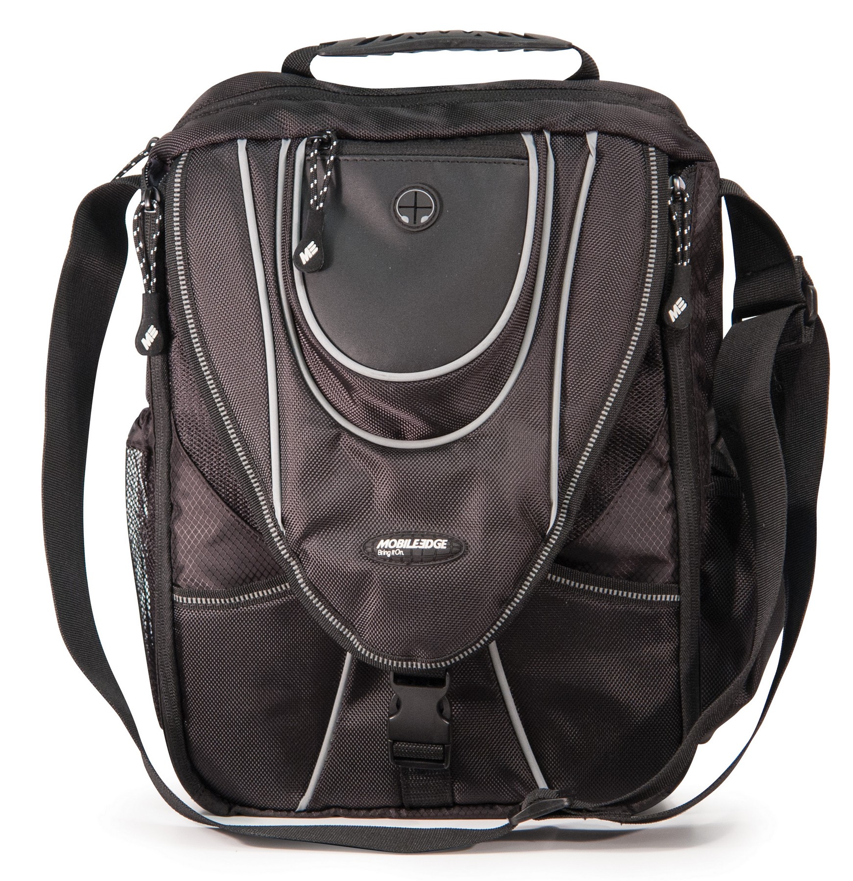 Mini Messenger - Black/Silver 1 Mini Messenger - Black/Silver 1