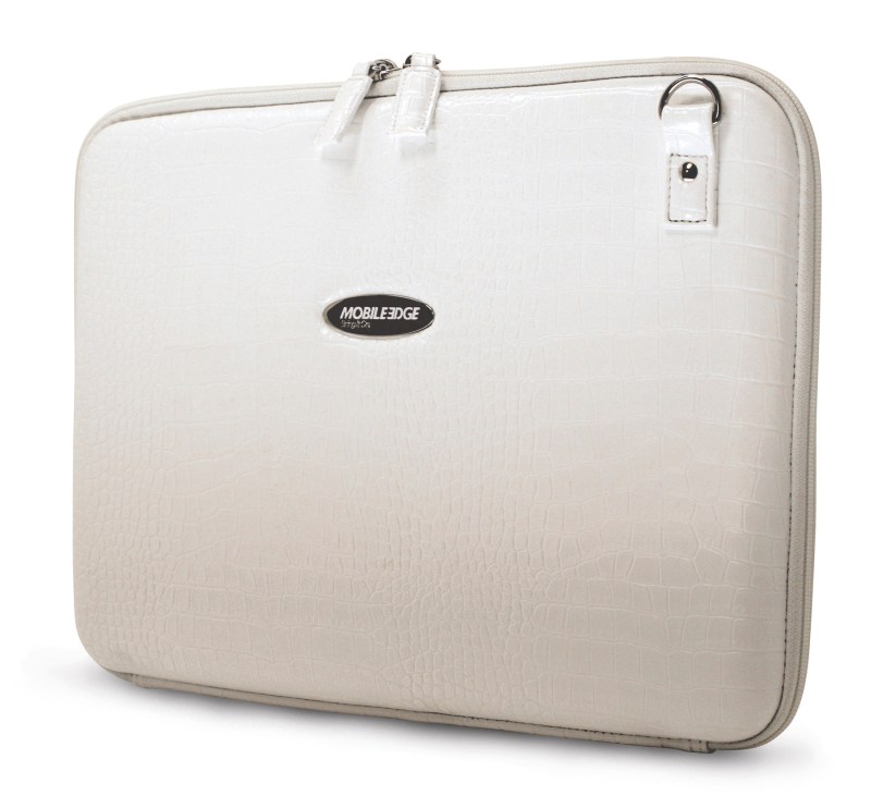 Portfolio - White Faux-Croc 1 Portfolio - White Faux-Croc 1