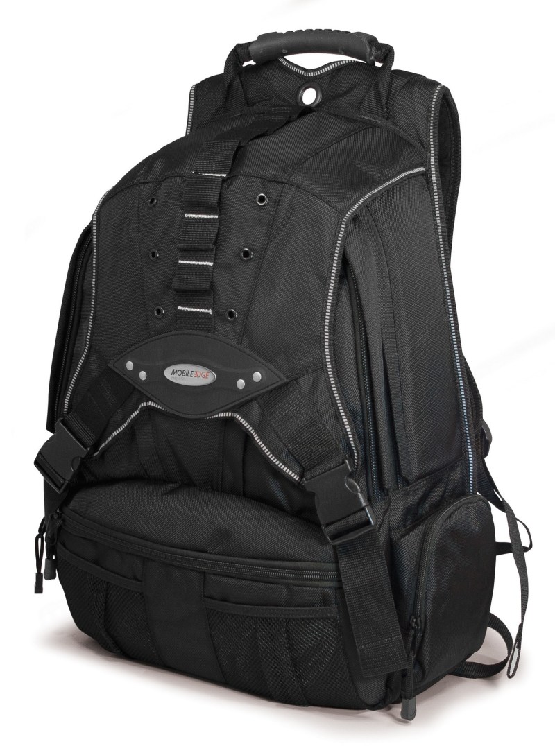 Premium Backpack - Black with Silver Trim 1 Premium Backpack - Black with Silver Trim 1