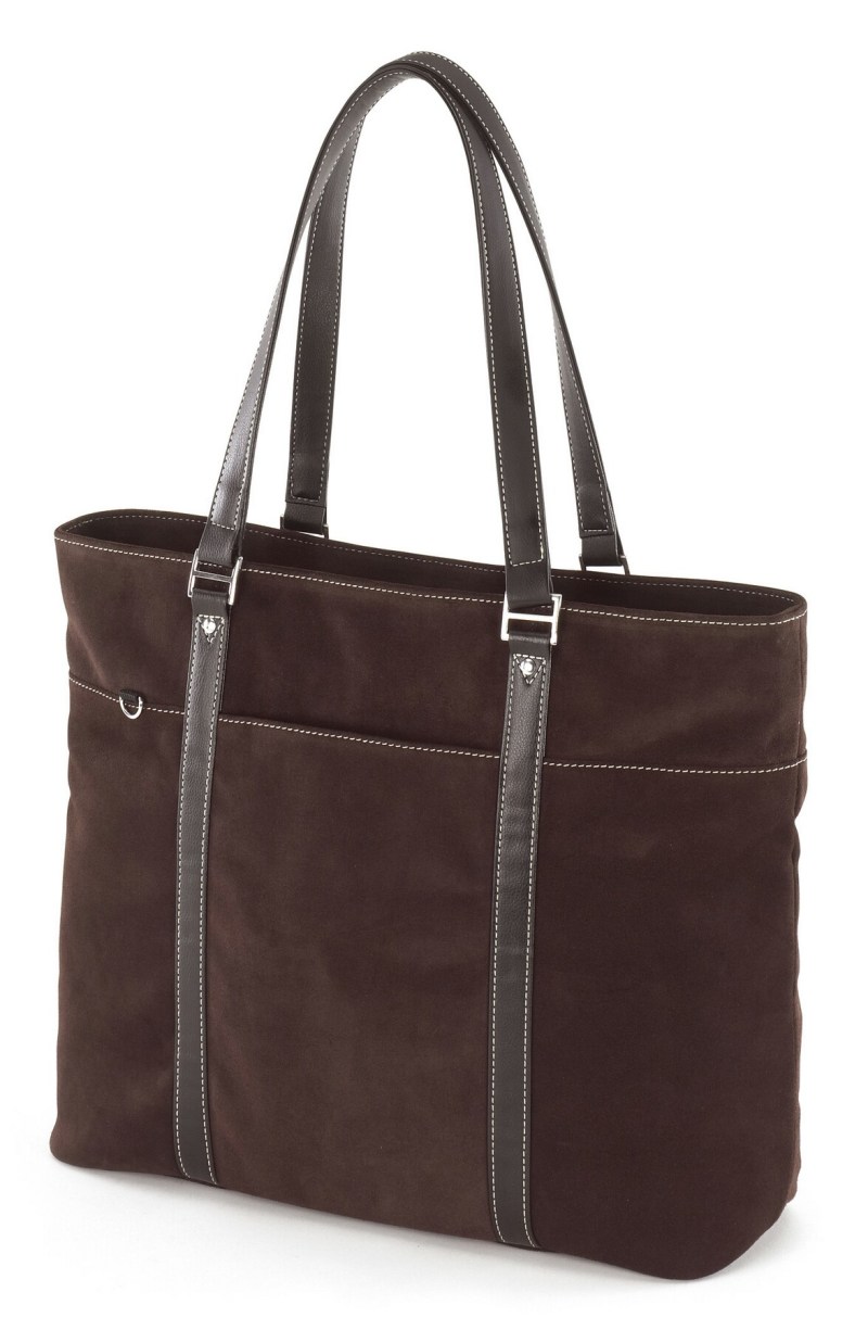 Ultra Tote - Chocolate Suede 1 Ultra Tote - Chocolate Suede 1