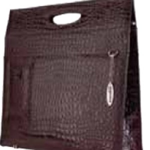 Ladies Briefcase - Espresso Faux-Croc 1 Ladies Briefcase - Espresso Faux-Croc 1
