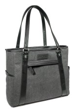 Urban Laptop Tote - Charcoal w/Black Trim 1 Urban Laptop Tote - Charcoal w/Black Trim 1