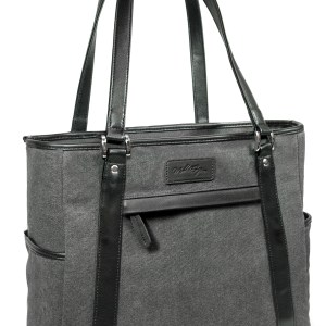 Urban Laptop Tote - Charcoal w/Black Trim 1 Urban Laptop Tote - Charcoal w/Black Trim 1