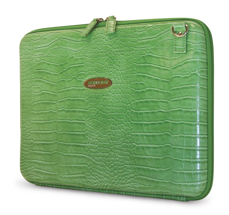 Portfolio - Green Faux Croc 1 Portfolio - Green Faux Croc 1