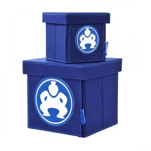Folding Desktop Cube - 4" Blue 1 Folding Desktop Cube - 4" Blue 1