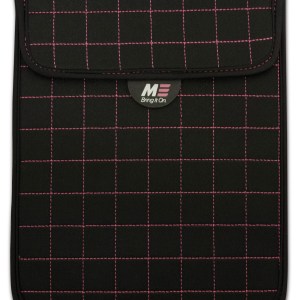 NeoGrid Tablet Sleeve (Black with Pink Stitching) 1 NeoGrid Tablet Sleeve (Black with Pink Stitching) 1
