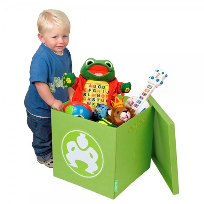 Folding Furniture Cube - 14" Green 1 Folding Furniture Cube - 14" Green 1