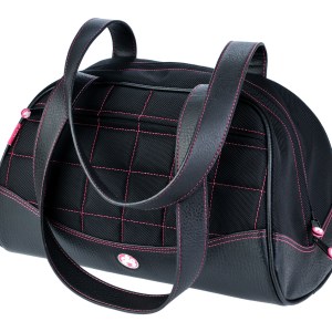 Sumo Duffel - Black with Pink Stitching - Small 1 Sumo Duffel - Black with Pink Stitching - Small 1