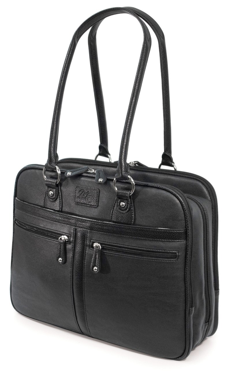 Verona Laptop Tote - Black 1 Verona Laptop Tote - Black 1