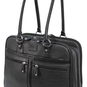 Verona Laptop Tote - Black 1 Verona Laptop Tote - Black 1