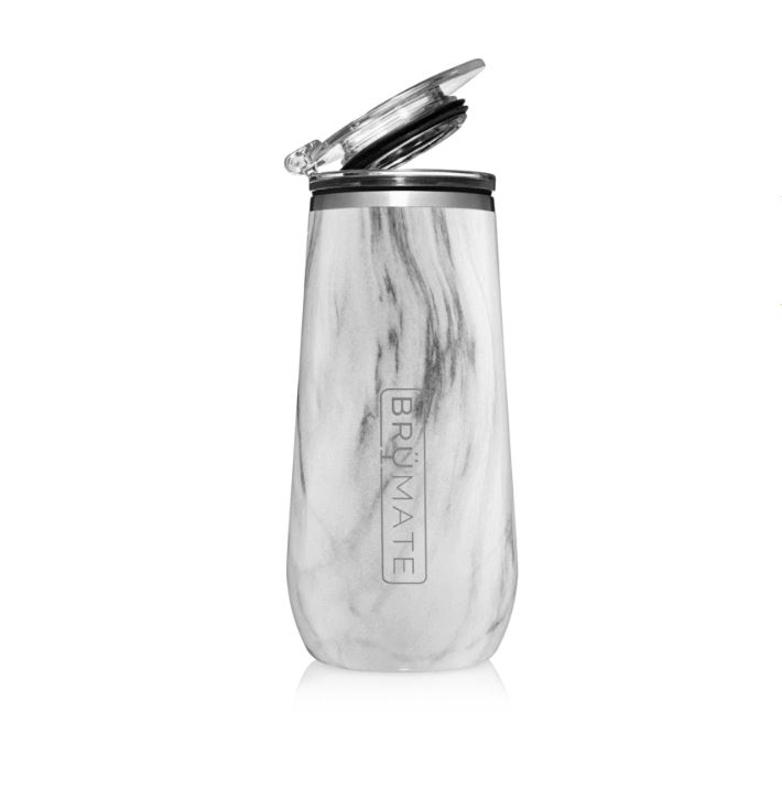BruMate Stemless Champagne Flute Glitter and Print Colors 2