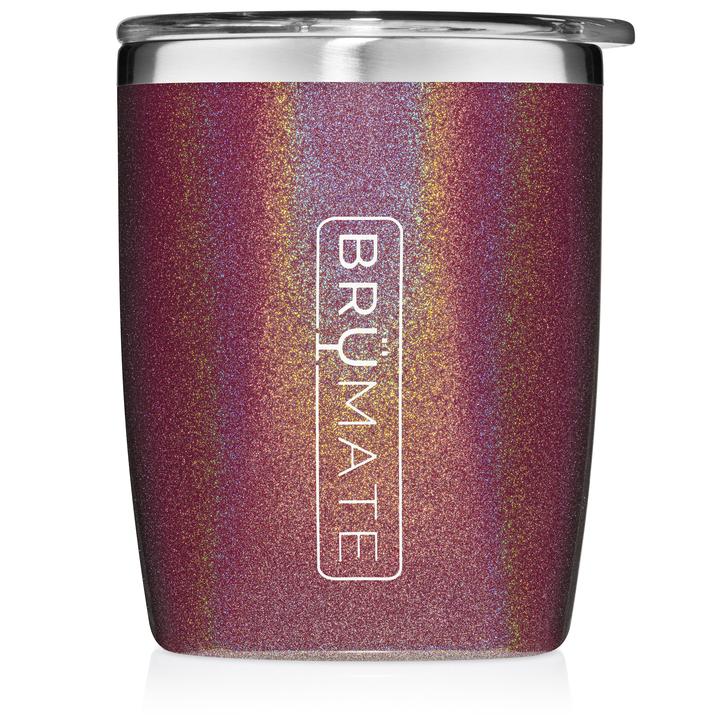 BruMate 12oz Rocks Tumbler Glitter and Print Colors 2